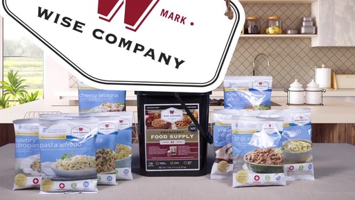 Wise Foods Entree Only Grab & Go Emergency Food Supply 60 Servings - image 10 from the video