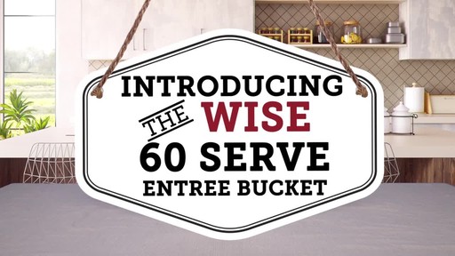 Wise Foods Entree Only Grab & Go Emergency Food Supply 60 Servings - image 3 from the video