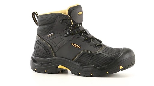KEEN Utility Men's Logandale Steel Toe Work Boots 360 View - image 6 from the video