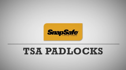 SnapSafe Ruger TSA Padlock 2 Pack - image 2 from the video