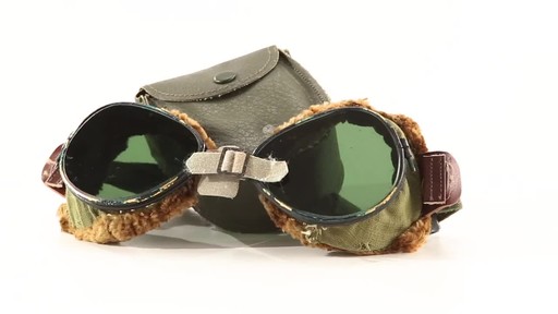 Used U.S. Military Surplus WWII Foster Grant Goggles 360 View - image 1 from the video