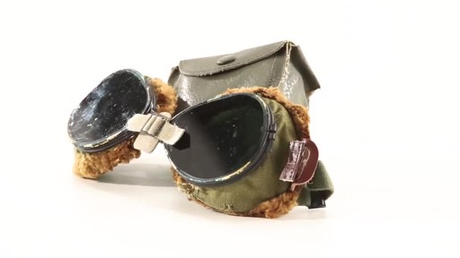 Used U.S. Military Surplus WWII Foster Grant Goggles 360 View - image 10 from the video