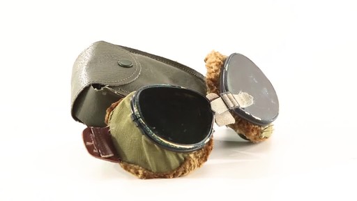 Used U.S. Military Surplus WWII Foster Grant Goggles 360 View - image 3 from the video