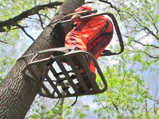 API Outdoors® Aluminum Marksman Climber Tree Stand - image 5 from the video