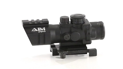 AIM Sports 4x32mm Tri-Illuminated Scope with Rapid Ranging Reticle 360 View - image 10 from the video