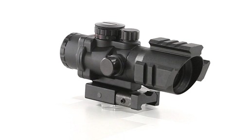 AIM Sports 4x32mm Tri-Illuminated Scope with Rapid Ranging Reticle 360 View - image 3 from the video