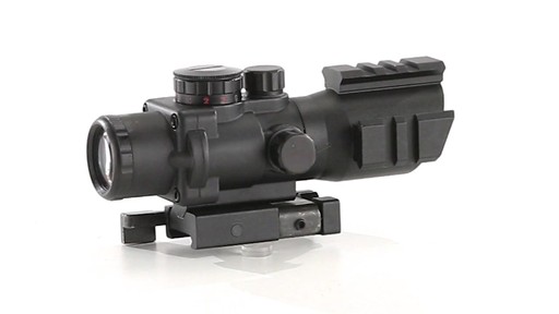AIM Sports 4x32mm Tri-Illuminated Scope with Rapid Ranging Reticle 360 View - image 5 from the video