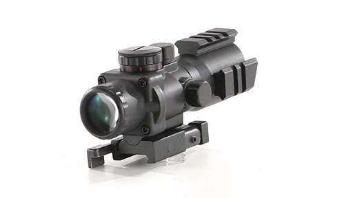 AIM Sports 4x32mm Tri-Illuminated Scope with Rapid Ranging Reticle 360 View - image 6 from the video