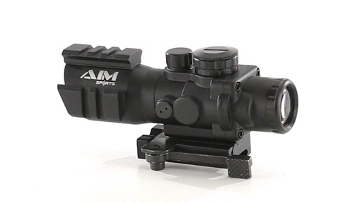 AIM Sports 4x32mm Tri-Illuminated Scope with Rapid Ranging Reticle 360 View - image 9 from the video