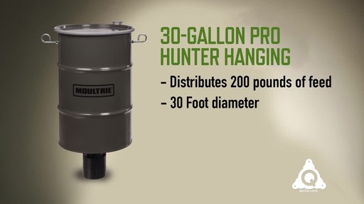 Moultrie 30-gallon Pro Hunter Hanging Deer Feeder - image 6 from the video