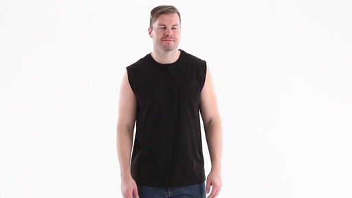 Guide Gear Men's Stain Kicker Sleeveless Pocket T Shirt With Teflon 360 View - image 1 from the video