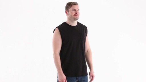 Guide Gear Men's Stain Kicker Sleeveless Pocket T Shirt With Teflon 360 View - image 2 from the video