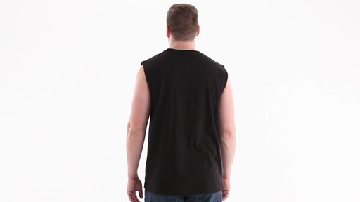 Guide Gear Men's Stain Kicker Sleeveless Pocket T Shirt With Teflon 360 View - image 6 from the video