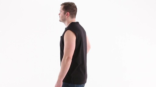 Guide Gear Men's Stain Kicker Sleeveless Pocket T Shirt With Teflon 360 View - image 8 from the video