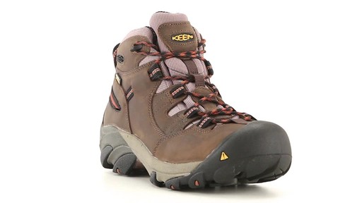 KEEN Utility Men's Detroit Waterproof Mid Soft Toe Work Boots 360 View - image 1 from the video