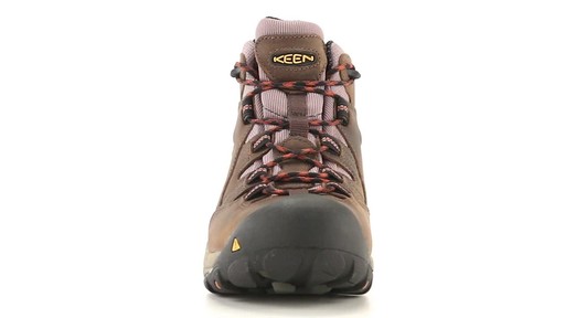 KEEN Utility Men's Detroit Waterproof Mid Soft Toe Work Boots 360 View - image 2 from the video