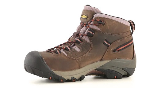 KEEN Utility Men's Detroit Waterproof Mid Soft Toe Work Boots 360 View - image 4 from the video