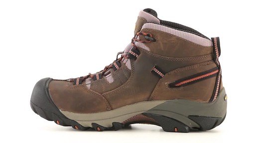 KEEN Utility Men's Detroit Waterproof Mid Soft Toe Work Boots 360 View - image 5 from the video