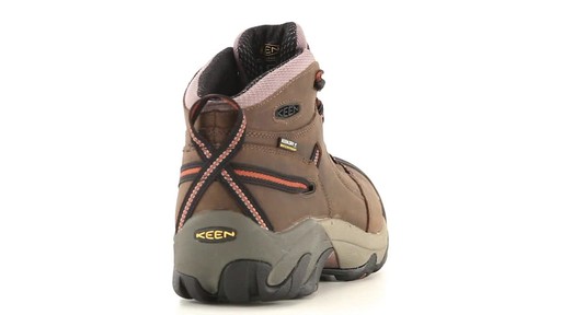 KEEN Utility Men's Detroit Waterproof Mid Soft Toe Work Boots 360 View - image 8 from the video