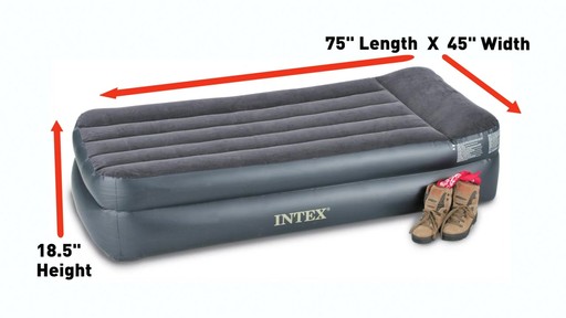 Intex Twin Air Bed Mattress with Built-In Electric Pump - image 7 from the video