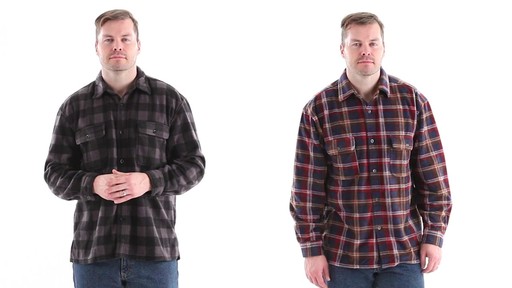Guide Gear Men's CPO Fleece Shirt 360 View - image 1 from the video