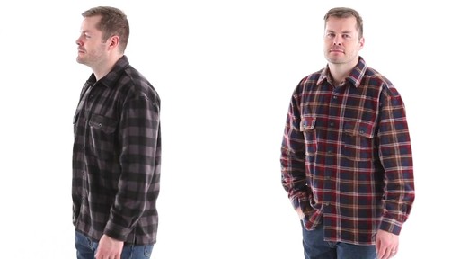 Guide Gear Men's CPO Fleece Shirt 360 View - image 8 from the video