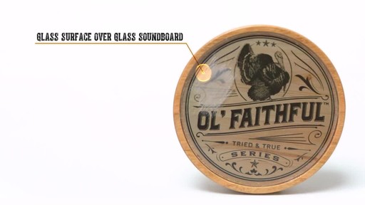 Flextone Ol' Faithful Glass Pot Turkey Call - image 9 from the video