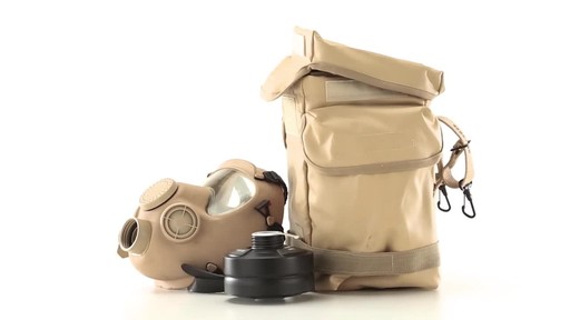 French Military Surplus MP-5 Gas Mask with Bag and Filter New - image 5 from the video