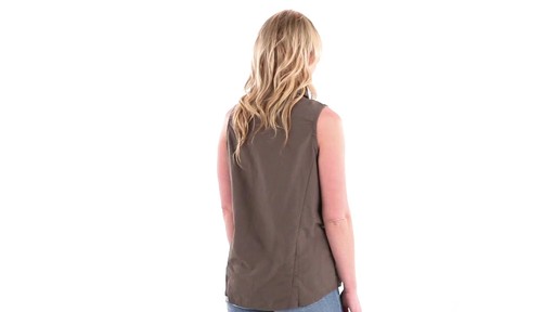 Guide Gear Women's Sleeveless Button-down Shirt 360 View - image 3 from the video