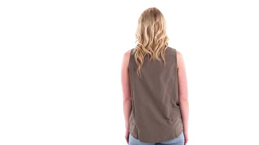 Guide Gear Women's Sleeveless Button-down Shirt 360 View - image 4 from the video