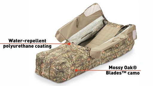 Guide Gear Deluxe Waterfowl Camo Hunting Blind Mossy Oak Blades - image 5 from the video