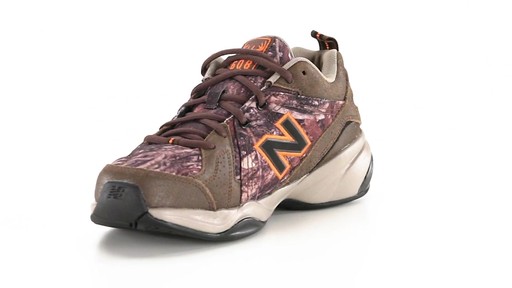 New Balance Men's 608V4 Walking Shoes Camo 360 View - image 3 from the video