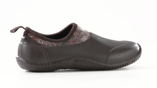 Guide Gear Men's Low Camo Waterproof Rubber Shoes Realtree Xtra 360 View - image 1 from the video