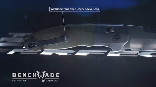 Benchmade 496 Vector Axis Assist Folding Knife - image 10 from the video
