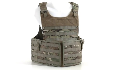 U.S. Military Surplus MOLLE Plate Carrier Vest New 360 View - image 2 from the video