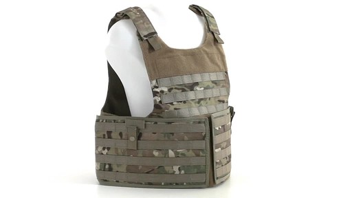 U.S. Military Surplus MOLLE Plate Carrier Vest New 360 View - image 3 from the video