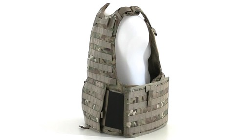 U.S. Military Surplus MOLLE Plate Carrier Vest New 360 View - image 5 from the video