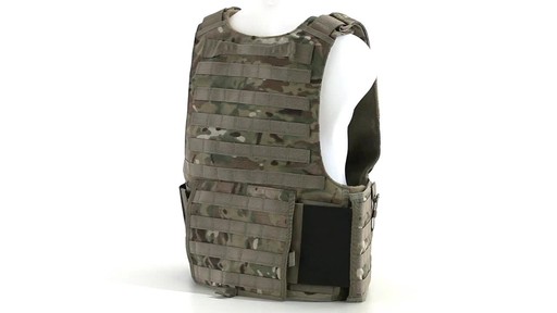 U.S. Military Surplus MOLLE Plate Carrier Vest New 360 View - image 6 from the video