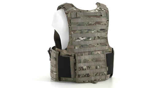U.S. Military Surplus MOLLE Plate Carrier Vest New 360 View - image 8 from the video