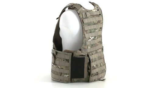U.S. Military Surplus MOLLE Plate Carrier Vest New 360 View - image 9 from the video