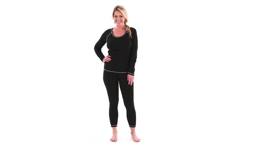 Guide Gear Women's Midweight Base Layer Bottoms 360 View - image 10 from the video