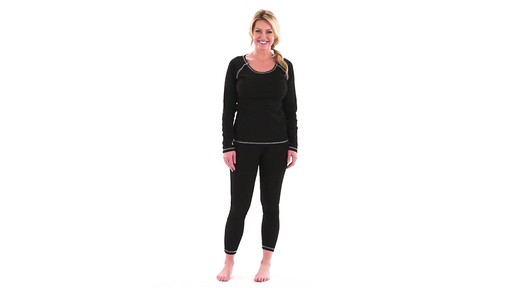 Guide Gear Women's Midweight Base Layer Bottoms 360 View - image 9 from the video