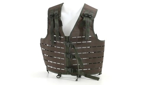 Mil-Tec Military-Style Lightweight Laser-Cut Vest 360 View - image 1 from the video