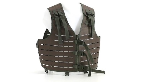 Mil-Tec Military-Style Lightweight Laser-Cut Vest 360 View - image 2 from the video