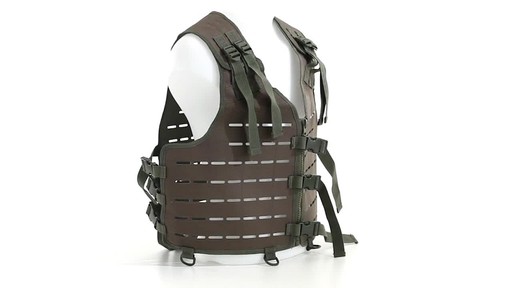 Mil-Tec Military-Style Lightweight Laser-Cut Vest 360 View - image 3 from the video