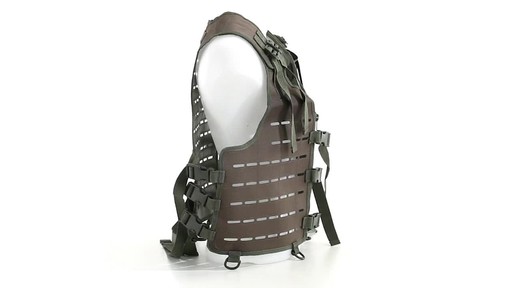 Mil-Tec Military-Style Lightweight Laser-Cut Vest 360 View - image 4 from the video