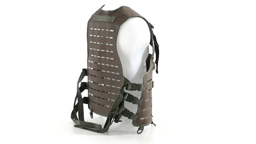 Mil-Tec Military-Style Lightweight Laser-Cut Vest 360 View - image 5 from the video
