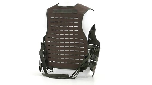 Mil-Tec Military-Style Lightweight Laser-Cut Vest 360 View - image 6 from the video