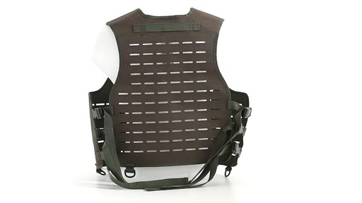 Mil-Tec Military-Style Lightweight Laser-Cut Vest 360 View - image 7 from the video