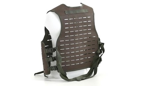 Mil-Tec Military-Style Lightweight Laser-Cut Vest 360 View - image 8 from the video